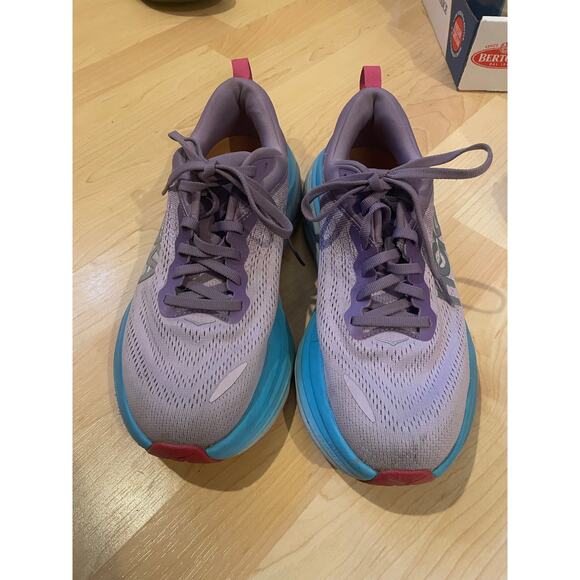 Hoka purple and blue sneakers size 8.5 - Picture 3 of 10